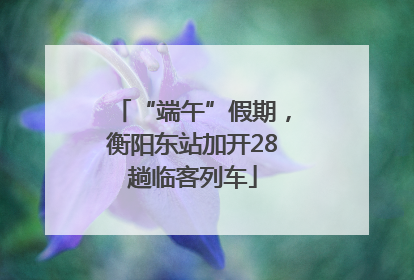 “端午”假期，衡阳东站加开28趟临客列车