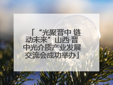 “光聚晋中 链动未来”山西·晋中光介质产业发展交流会成功举办