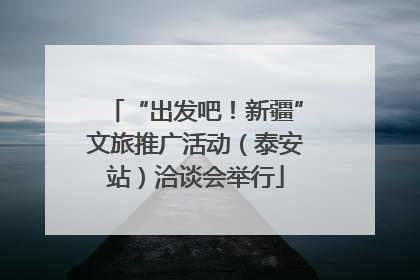 “出发吧！新疆”文旅推广活动（泰安站）洽谈会举行