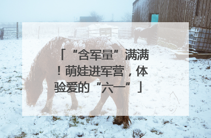 “含军量”满满！萌娃进军营，体验爱的“六一”