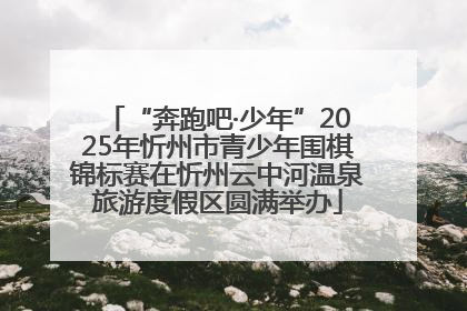 “奔跑吧·少年”2025年忻州市青少年围棋锦标赛在忻州云中河温泉旅游度假区圆满举办