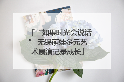 “如果时光会说话” 无锡萌娃多元艺术展演记录成长