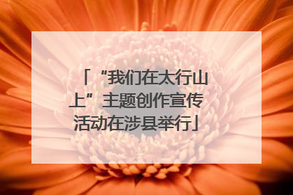 “我们在太行山上”主题创作宣传活动在涉县举行