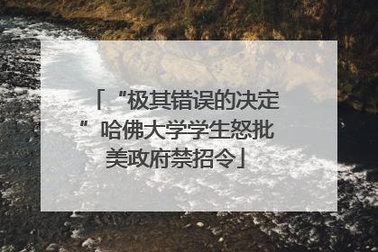 “极其错误的决定”哈佛大学学生怒批美政府禁招令