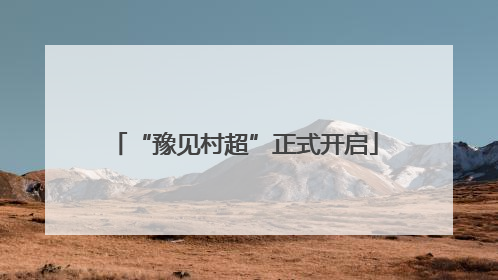 “豫见村超”正式开启