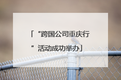 “跨国公司重庆行”活动成功举办