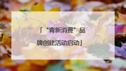“青新消费”品牌创建活动启动