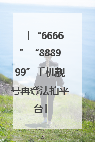 “6666”“888999”手机靓号再登法拍平台