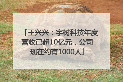 王兴兴：宇树科技年度营收已超10亿元，公司现在约有1000人