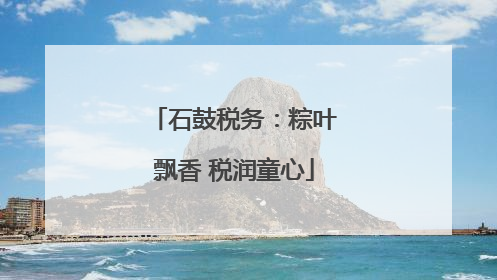 石鼓税务：粽叶飘香 税润童心