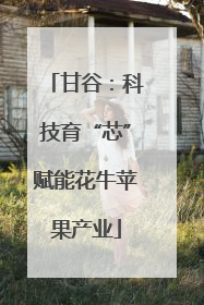 甘谷：科技育“芯”赋能花牛苹果产业