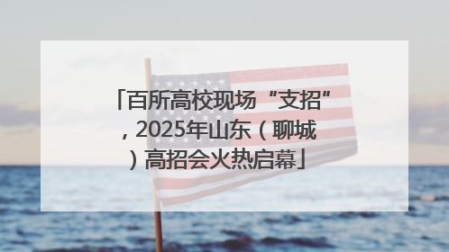 百所高校现场“支招”，2025年山东（聊城）高招会火热启幕