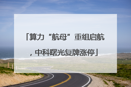 算力“航母”重组启航，中科曙光复牌涨停