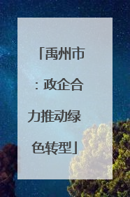 禹州市：政企合力推动绿色转型