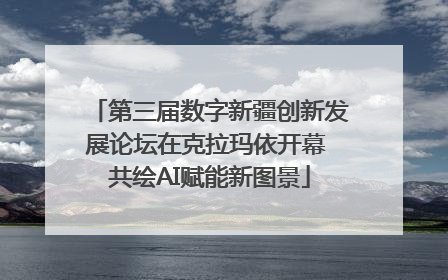 第三届数字新疆创新发展论坛在克拉玛依开幕 共绘AI赋能新图景