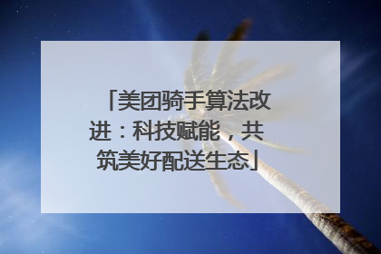 美团骑手算法改进：科技赋能，共筑美好配送生态