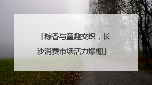 粽香与童趣交织，长沙消费市场活力爆棚