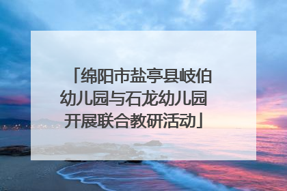 绵阳市盐亭县岐伯幼儿园与石龙幼儿园开展联合教研活动
