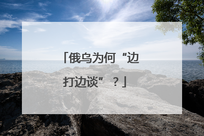 俄乌为何“边打边谈”？
