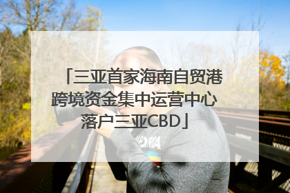 三亚首家海南自贸港跨境资金集中运营中心落户三亚CBD