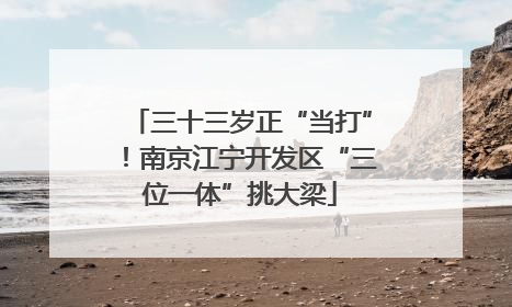 三十三岁正“当打”！南京江宁开发区“三位一体”挑大梁