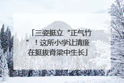三姿挺立“正气竹”！这所小学让清廉在挺拔脊梁中生长