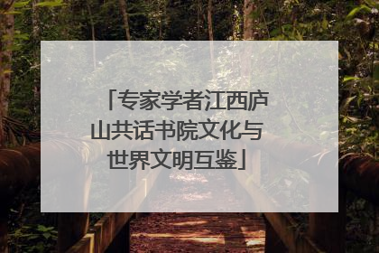 专家学者江西庐山共话书院文化与世界文明互鉴
