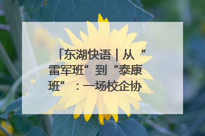 东湖快语｜从“雷军班”到“泰康班”：一场校企协同的“接力赛”
