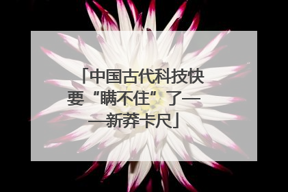 中国古代科技快要“瞒不住”了——新莽卡尺
