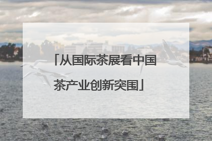 从国际茶展看中国茶产业创新突围