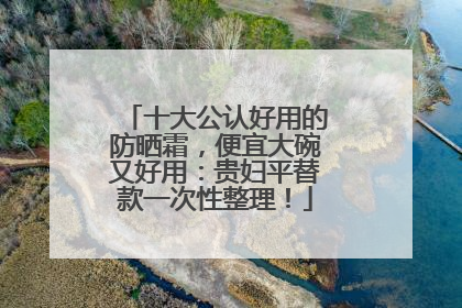 十大公认好用的防晒霜，便宜大碗又好用：贵妇平替款一次性整理！