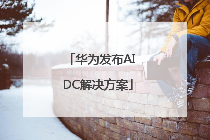 华为发布AI DC解决方案