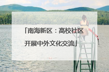 南海新区：高校社区开展中外文化交流