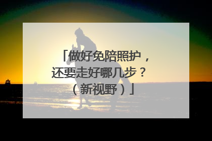 做好免陪照护，还要走好哪几步？（新视野）