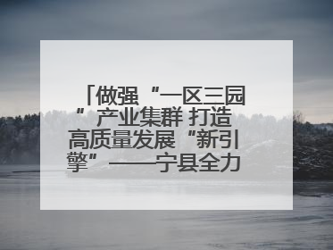 做强“一区三园”产业集群 打造高质量发展“新引擎”——宁县全力推动工业经济提质增效