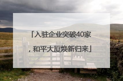 入驻企业突破40家，和平大厦焕新归来