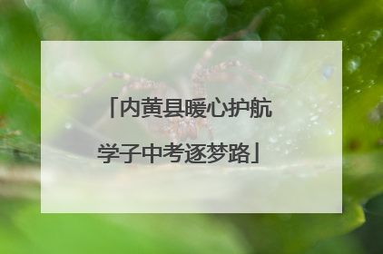 内黄县暖心护航学子中考逐梦路