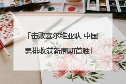 击败塞尔维亚队 中国男排收获新周期首胜