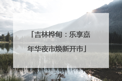 吉林桦甸：乐享嘉年华夜市焕新开市