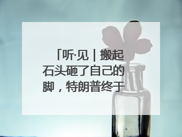 听·见｜搬起石头砸了自己的脚，特朗普终于“慌”了！