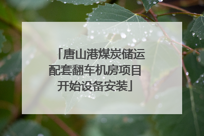 唐山港煤炭储运配套翻车机房项目开始设备安装