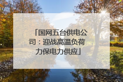 国网五台供电公司：迎战高温负荷 力保电力供应