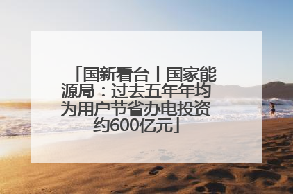 国新看台丨国家能源局：过去五年年均为用户节省办电投资约600亿元