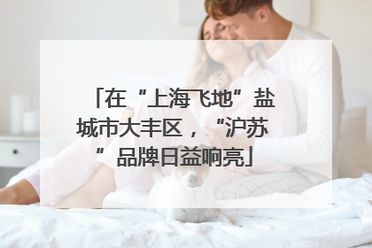 在“上海飞地”盐城市大丰区，“沪苏”品牌日益响亮