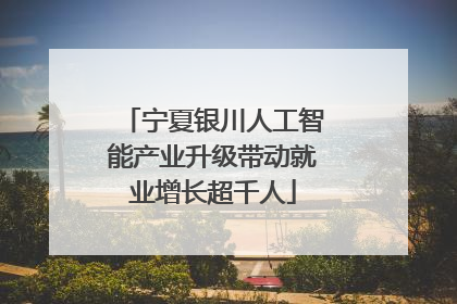 宁夏银川人工智能产业升级带动就业增长超千人