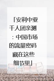 安利中亚千人团亲测：中国市场的流量密码 藏在这些细节里