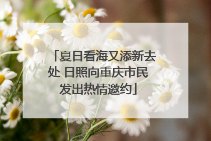 夏日看海又添新去处 日照向重庆市民发出热情邀约
