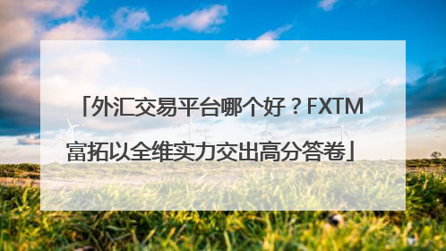 外汇交易平台哪个好？FXTM富拓以全维实力交出高分答卷