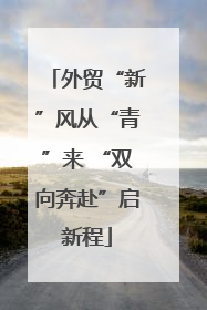 外贸“新”风从“青”来 “双向奔赴”启新程