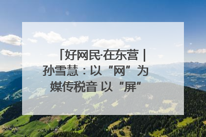好网民·在东营｜孙雪慧：以“网”为媒传税音 以“屏”为介助发展